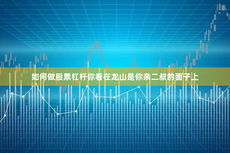 如何做股票杠杆你看在龙山是你亲二叔的面子上